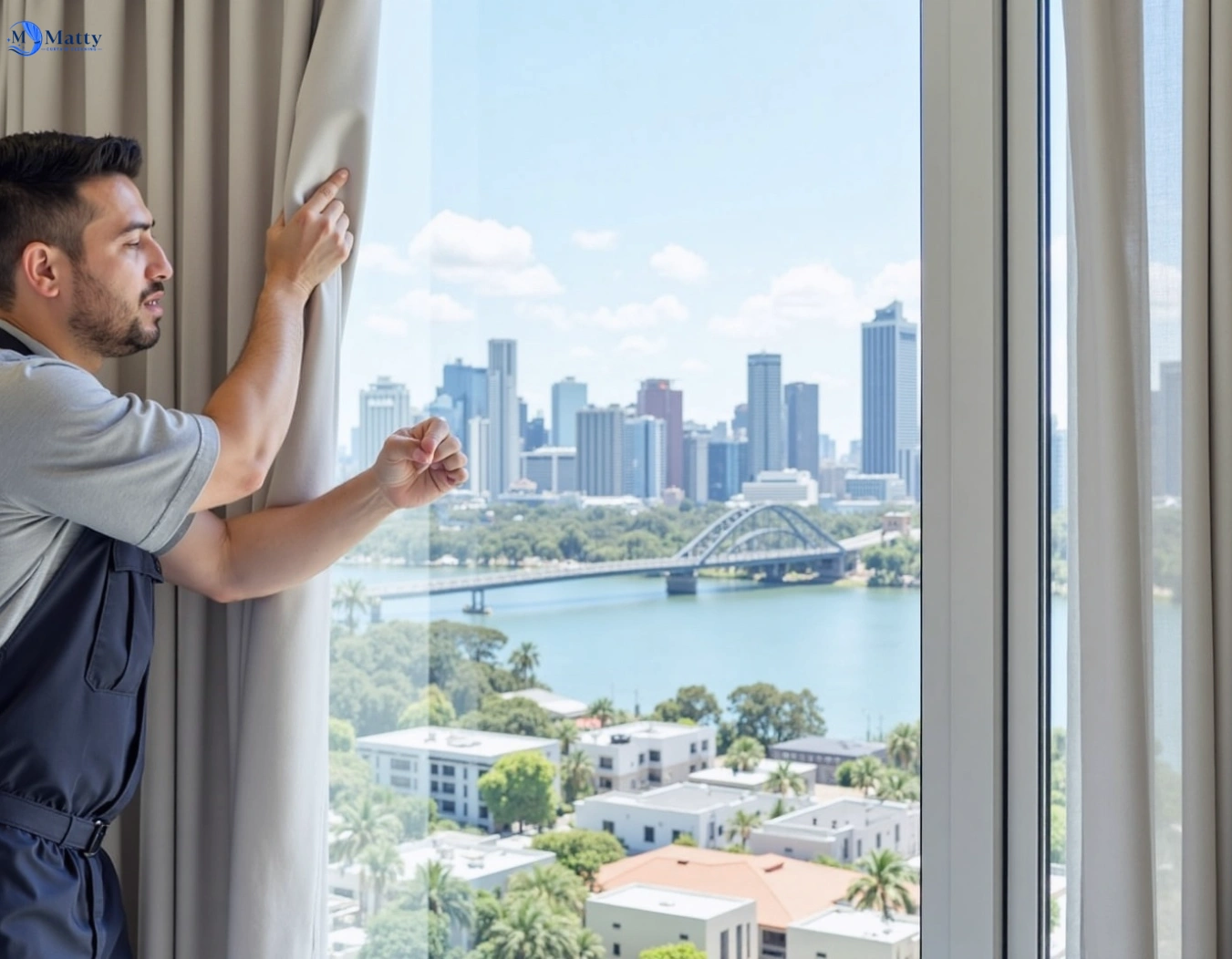 Professional curtain steam cleaning service kings-cross-nsw QLD by Matty Curtain Cleaning